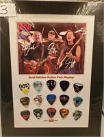 Rush Collector Guitar Pick Set. Includes 15