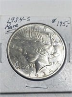 1934-S $1 Rare Date
