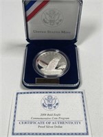2008 Bald Eagle Proof Silver $1 Rare Value $150