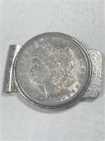 Silver $1 Money Clip