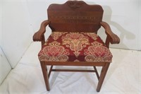 Antique wood chair, waterfall?