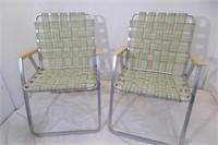 2 Aluminum chairs VGC