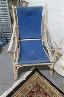 Bamboo or cane lawn chair