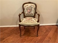 A French-style Needlepoint Fauteuil