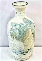 Chinese Painted Crackle Vase