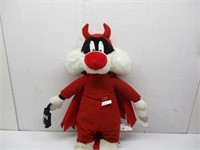 Stuffed Red Devil Cat