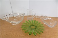 Vintage Glassware Fruit Bowl,  Art Glass +