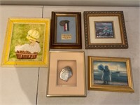 A Group of Assorted Framed Art and Memorabilia