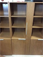 Klem Pecan office storage RIGHT cabinet wardrobe