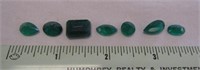 Excellent Group of 7 Green Onyx Stones
