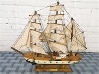 Gorch Fock Wood Replica Ship on Stand