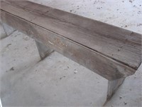 6’ x 1’ wood bench