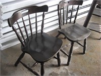 Two matching dining room chairs