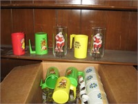 Looney Toons glasses and mugs