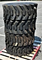 (4x) New 14-17.5 Wide Wall Skidloader Tires