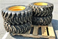 (4x) New 12-16.5 SKS 332 Skidloader Tires on Rims