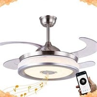 Carmyca Bluetooth 42" Ceiling Fan / Light- New
