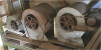 3 Squirrel Cage Fans, Two With Motors
