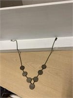 English Chain necklace made with 7 three pence