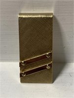 Gold tone Metal Money Clip made by Anson. #449