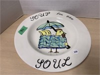 Soup For The Soul Plate (signed On Back)