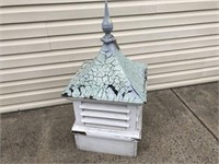 Vintage Rooftop Cupola with Louvered Sides
