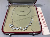 Fresh Water Pearl Necklace. Sterling Silver