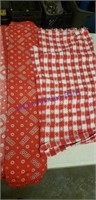 Red table cloths