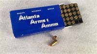 (50) Atlanta Arms Ammo Reman 180gr 40 S&W TCJ Ammo