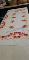 Antique table cloth with some flaws