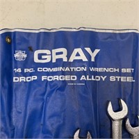 14px Gray Combination Wrench Set