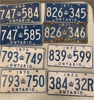 Lot of Antique License Plates