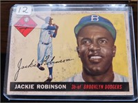 1955 TOPPS JACKIE ROBINSON #50 BASEBALL CARD