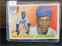 1955 TOPPS ERNIE BANKS #28 BASEBALL CARD