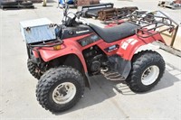 Kawasaki 220cc 2wd Quad, Runs/Drives (Electric