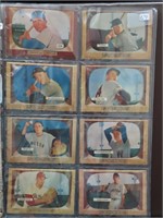 (8) 1955 BOWMAN BASEBALL CARDS