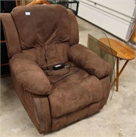 BROWN FABRIC POWER RECLINER
