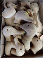 Lot of Assorted Carved Wood Duck Decoy Heads