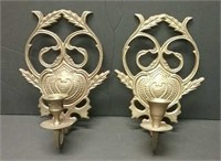 Brass Wall Mount Candle Holders