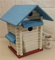 Lovely Double Occupancy Handcrafted Birdhouse