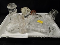 (7) Glass Candy Containers