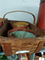Primitive Split Oak Woven Market Basket,