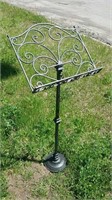 Wrought Iron Music Stand 39"H