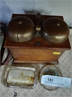 Telephone Ringer and 2 Paperweights