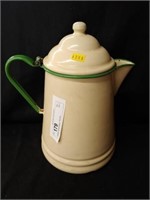 Antique Enamelware Tea Pot