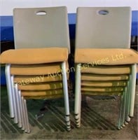 Banquet Room Chairs with Padded Seats and Plastic