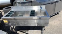 4’ x 2’ bar well with sink