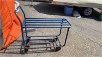 3’ x 16” rolling steel cart (blue)