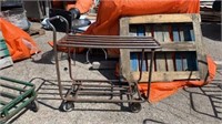 39” x 18” Rolling steel Cart dbl