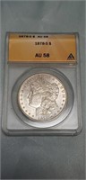 1878-S Morgan Dollar AU58